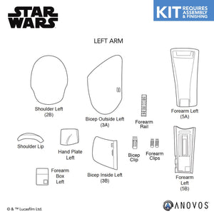 STAR WARS™ First Order Stormtrooper Armor Kit Replacement Parts