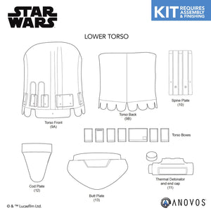 STAR WARS™ First Order Stormtrooper Armor Kit Replacement Parts