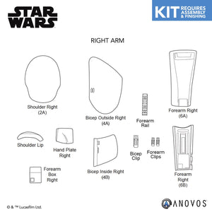 STAR WARS™ First Order Stormtrooper Armor Kit Replacement Parts