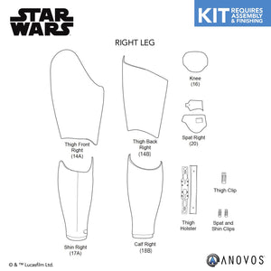 STAR WARS™ First Order Stormtrooper Armor Kit Replacement Parts
